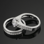 Hot European and American engagement rings diamond sets ring jewelry