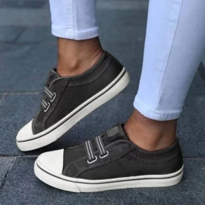  Laceless Canvas Casual Shoes Fashion Sneakers Flat Platform Loafers