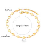 Stainless Steel Anklet Chain Foot Ornaments Female Casual Retro Travel Beach Anklet