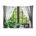 False Window Window Scenery Background Cloth