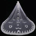 Bride Wedding Long Veil Photo Props Veil Tail Luxury